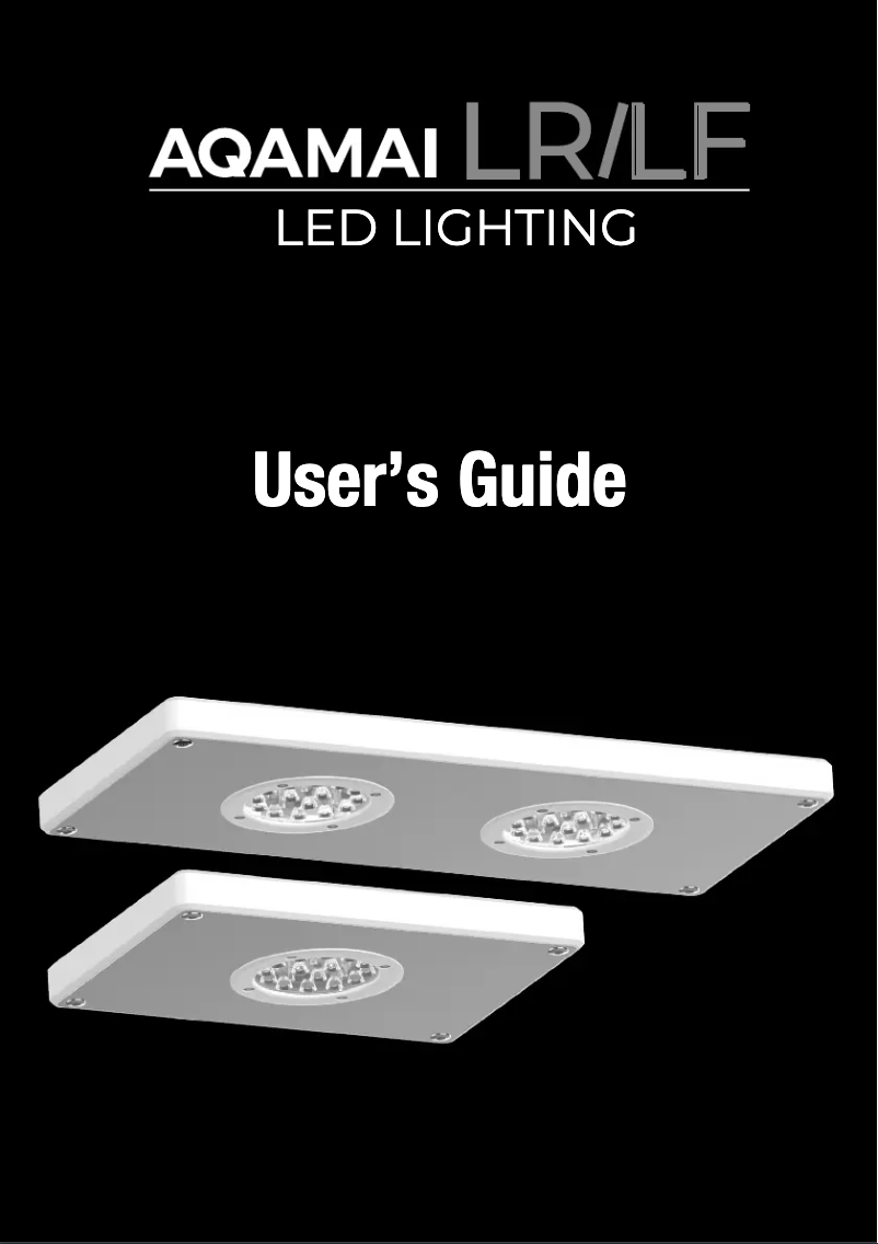 Image de la première page du manuel de l'appareil Aqamai Reef M