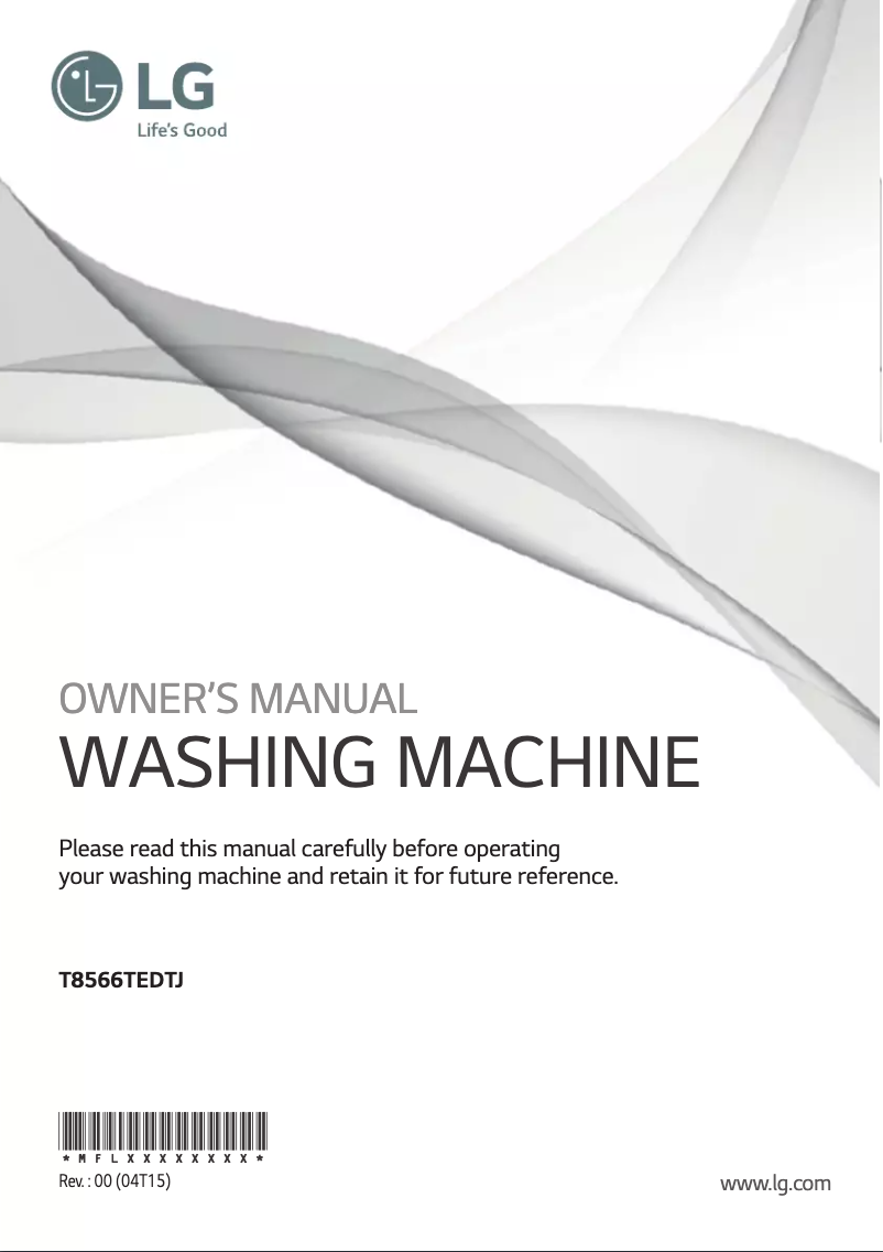 Page 1 de la notice Manuel utilisateur LG T1166TEFT1C