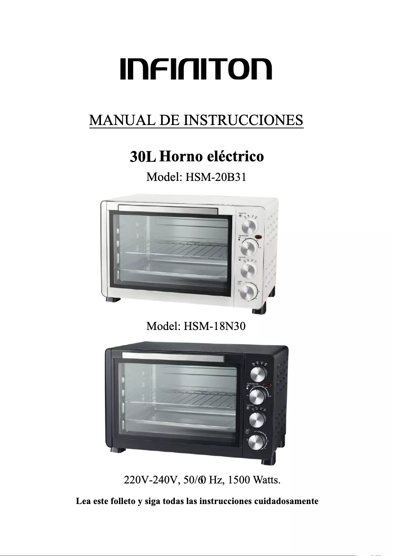 Image de la première page du manuel de l'appareil HSM-18N30