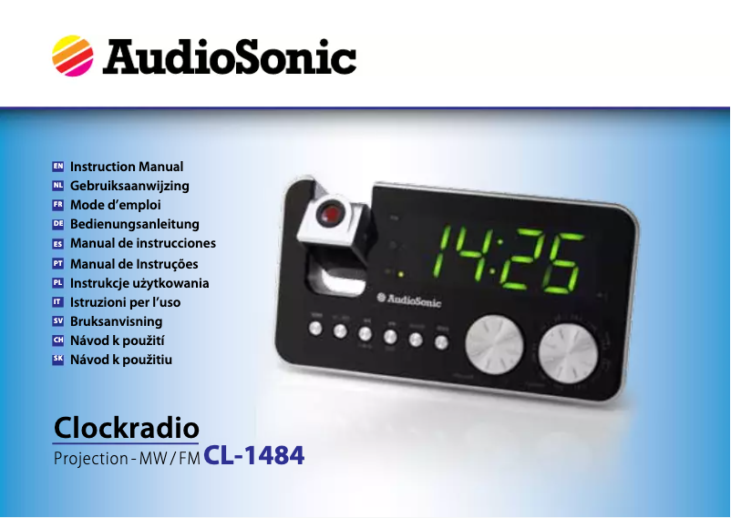Page 1 de la notice Manuel utilisateur AudioSonic CL-1484