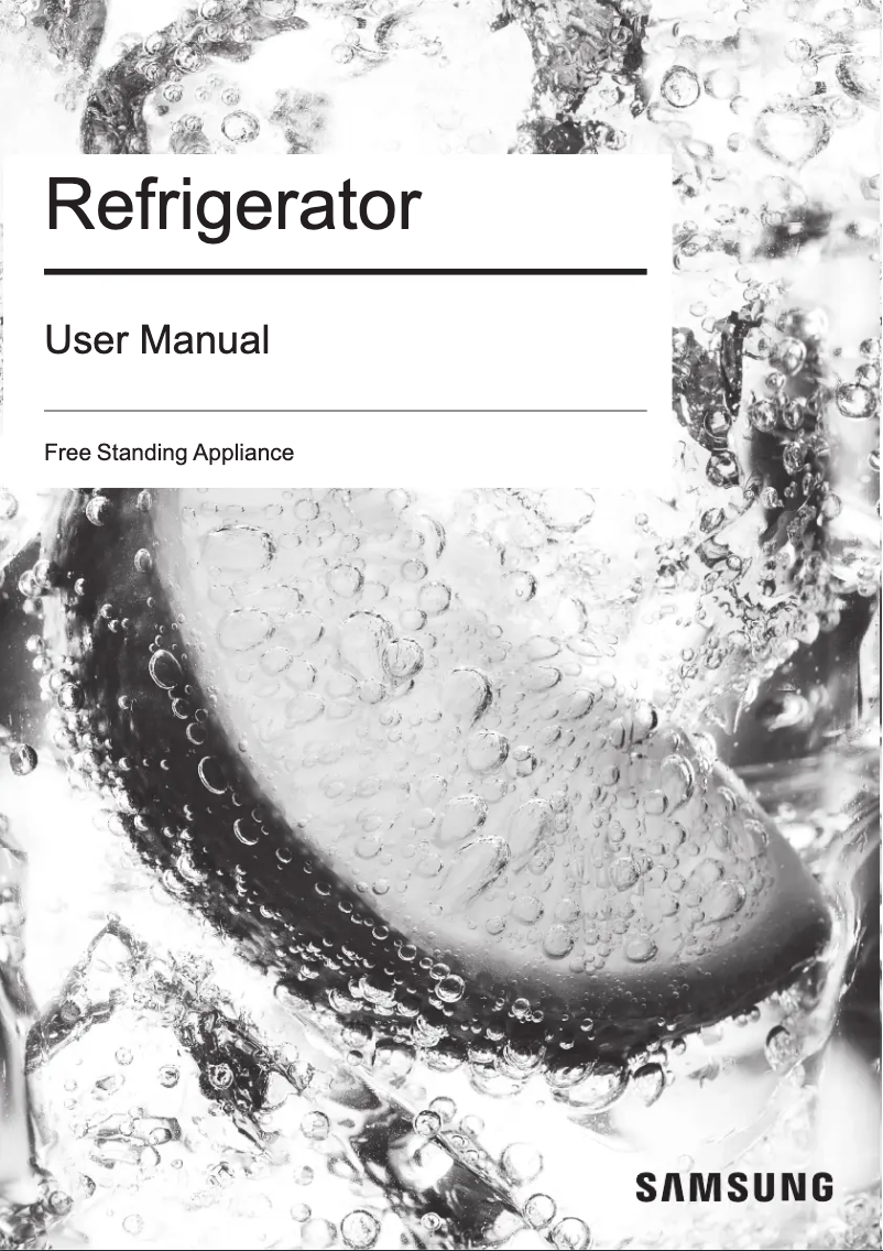 Page 1 de la notice Manuel utilisateur Samsung SRS556DLS