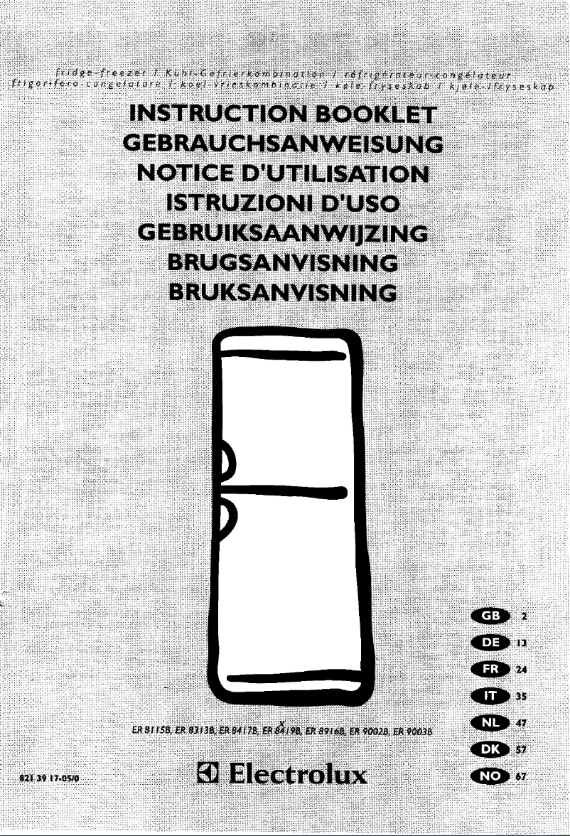 Imagen de la primera página del manual del dispositivo ER 8916B