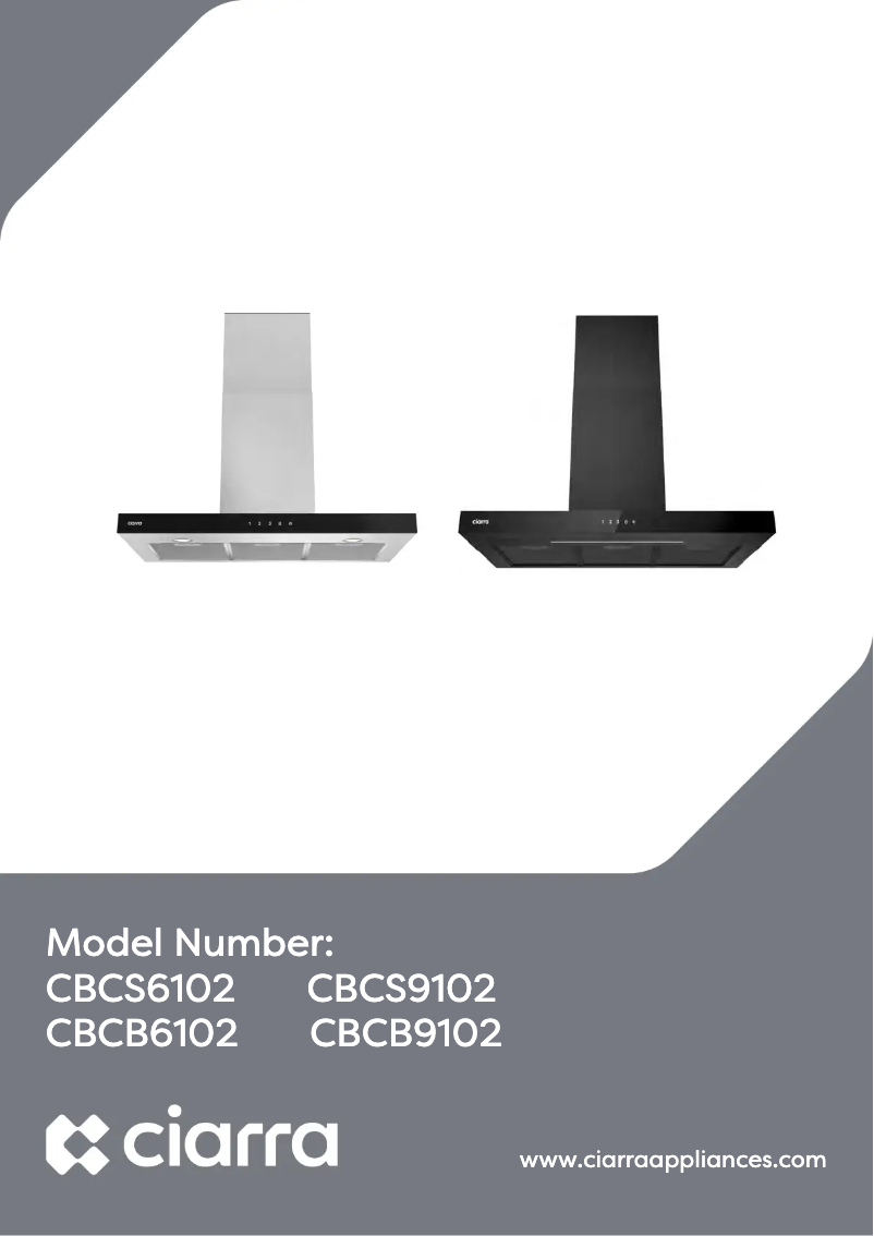 Page 1 de la notice Manuel utilisateur Ciarra CBCB9102