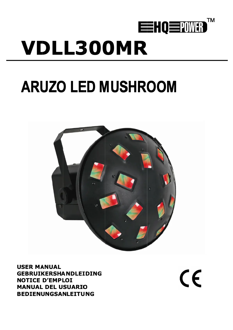 Page 1 de la notice Manuel utilisateur Velleman VDLL300MR