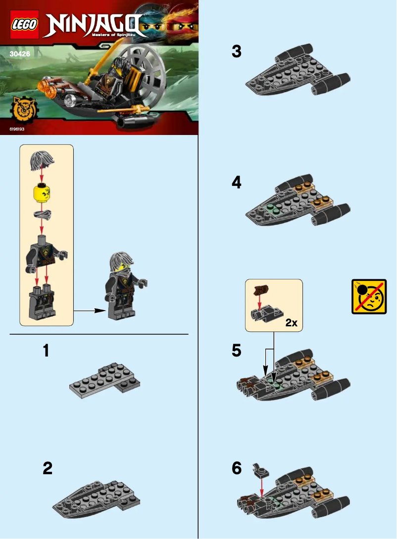 Page 1 de la notice Manuel utilisateur Lego Ninjago 30426