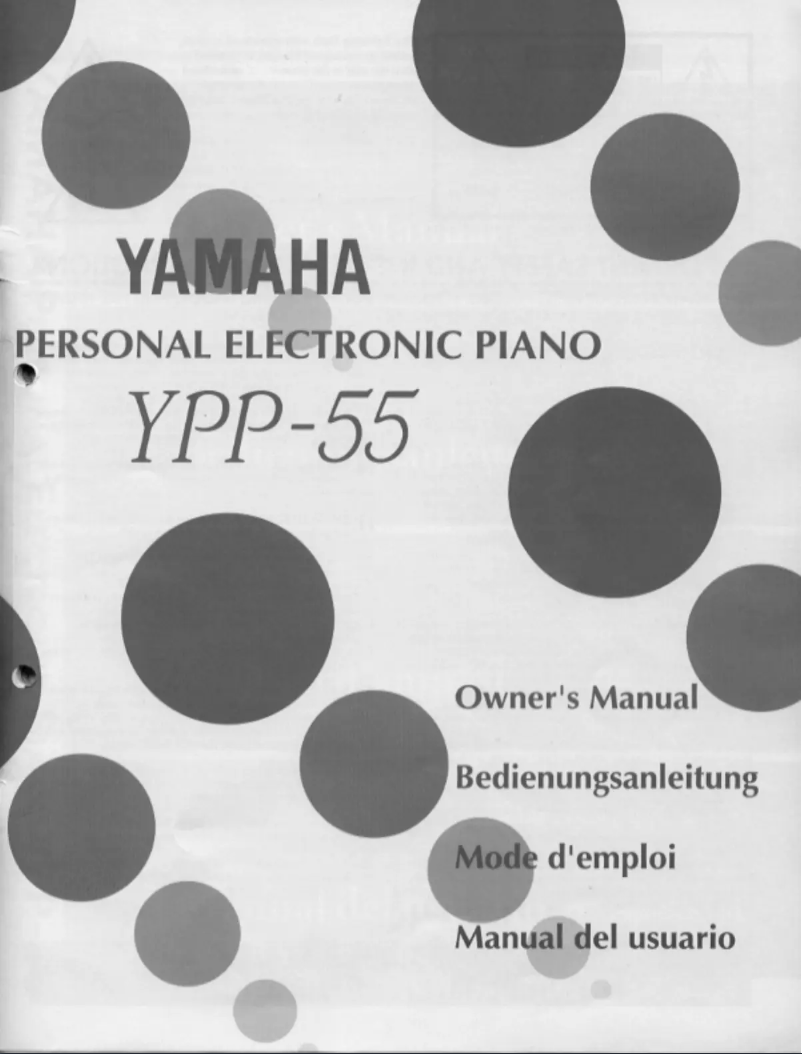 Page 1 de la notice Manuel utilisateur Yamaha YPP-55