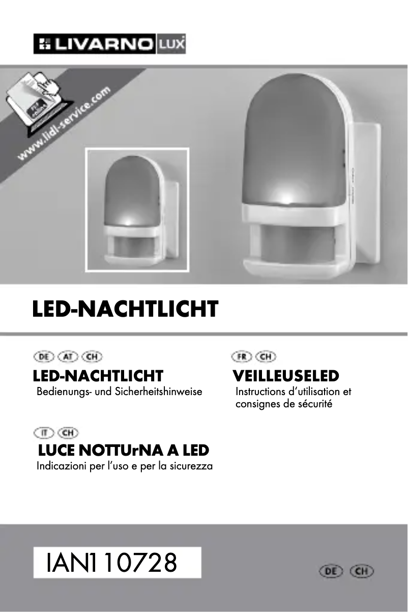 Page 1 de la notice Manuel utilisateur Livarno Lux 110728-14-01