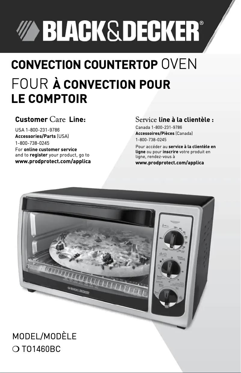 Page n°1 - Manuel utilisateur Black & Decker TO1460BC