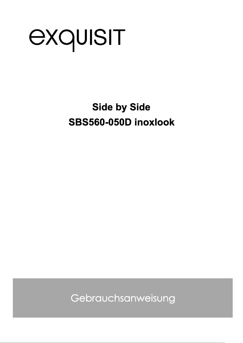 Image de la première page du manuel de l'appareil SBS560-050D