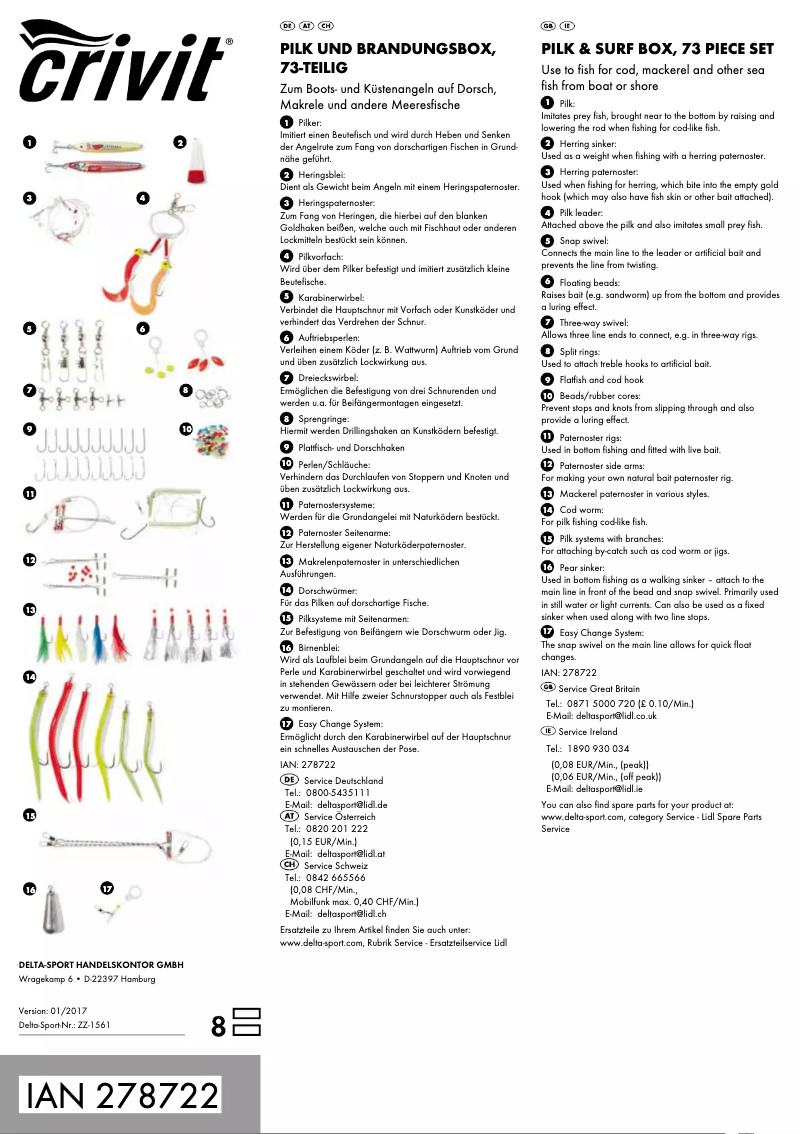 Image de la première page du manuel de l'appareil IAN 278722