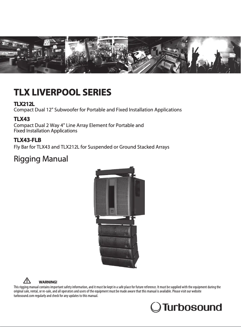Page n°1 - Manuel utilisateur Turbosound Liverpool TLX43