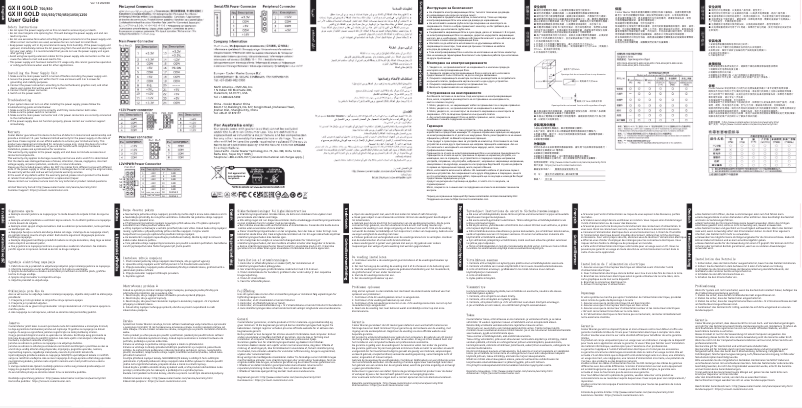 Page 1 de la notice Manuel utilisateur Cooler Master GX III Gold 1250