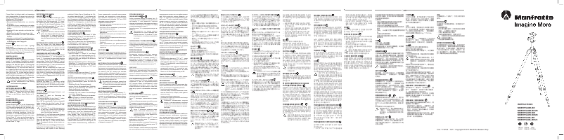 Page 1 de la notice Manuel utilisateur Manfrotto MKBFRTA4RD-BH