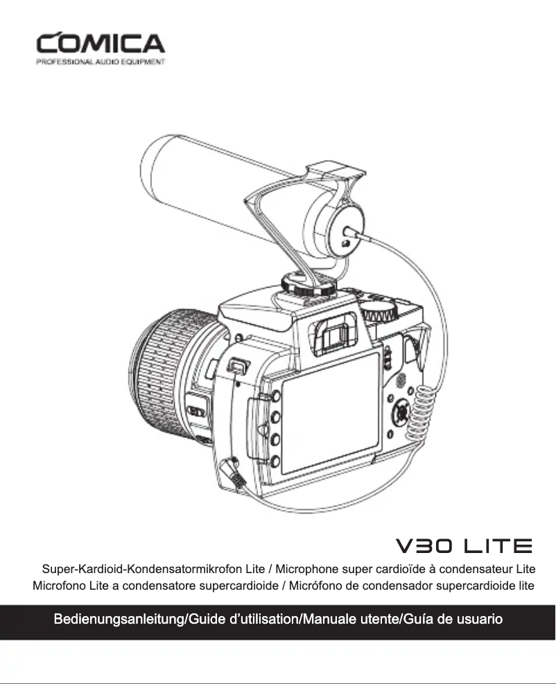 Page 1 de la notice Manuel utilisateur Comica CVM-V30-LITE