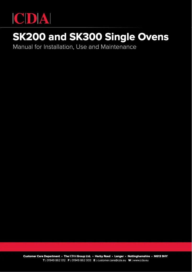 Page 1 de la notice Manuel utilisateur CDA SK300