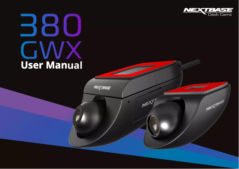 Page n°1 - Manuel utilisateur Nextbase 380GWX