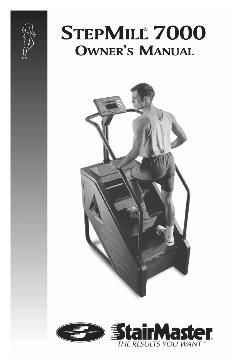 Page 1 de la notice Manuel utilisateur Stairmaster StepMill 7000