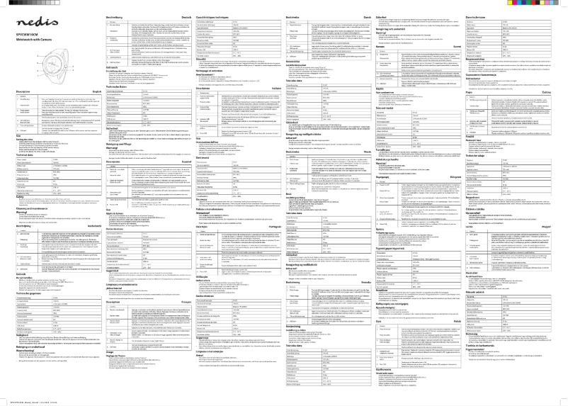 Image de la première page du manuel de l'appareil SPYCWW10CM