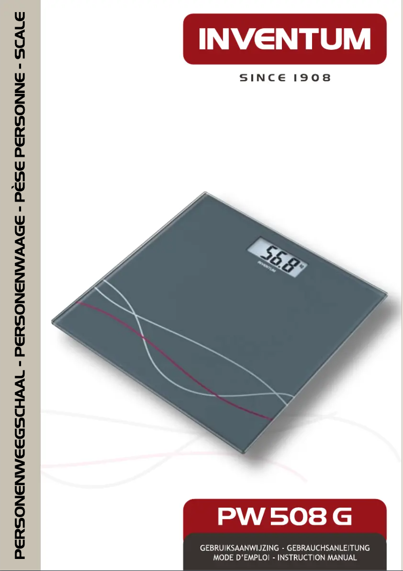 Image de la première page du manuel de l'appareil PW508G