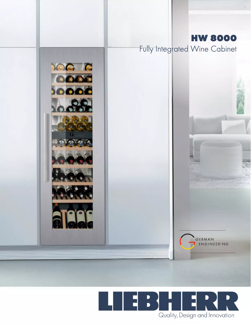 Page 1 de la notice Fiche technique Liebherr HW 8000