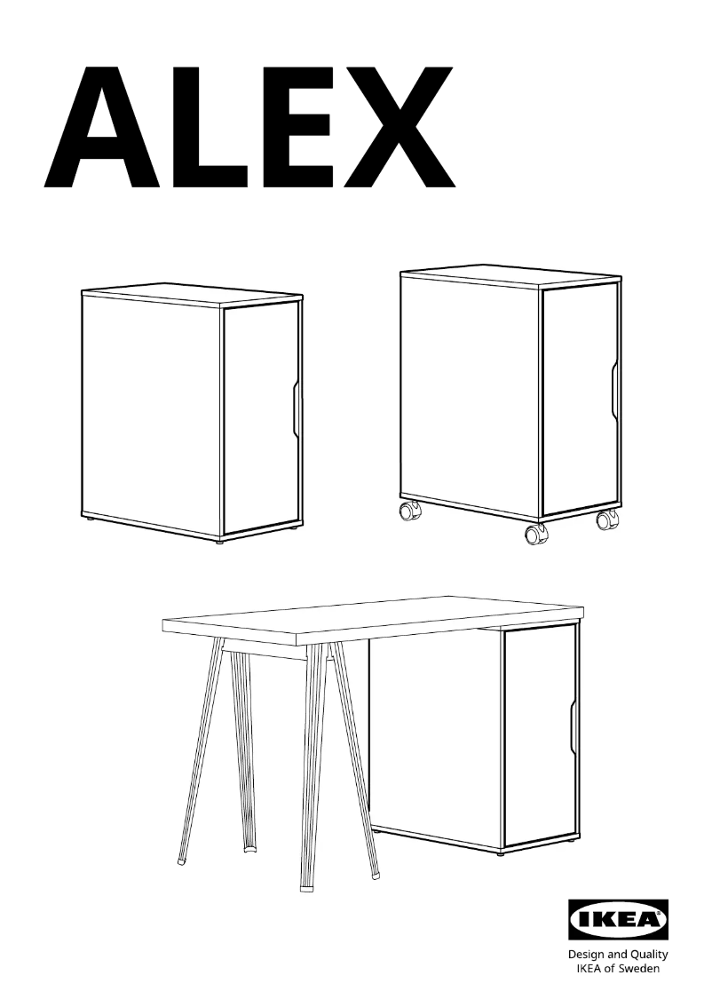 Page 1 de la notice Manuel utilisateur Ikea ALEX 505.637.90