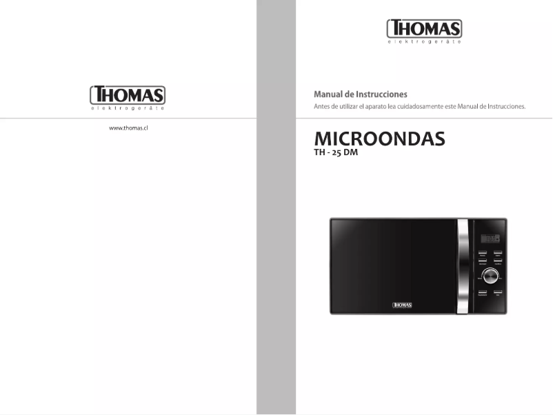 Page n°1 - Manuel utilisateur Thomas TH-25DM