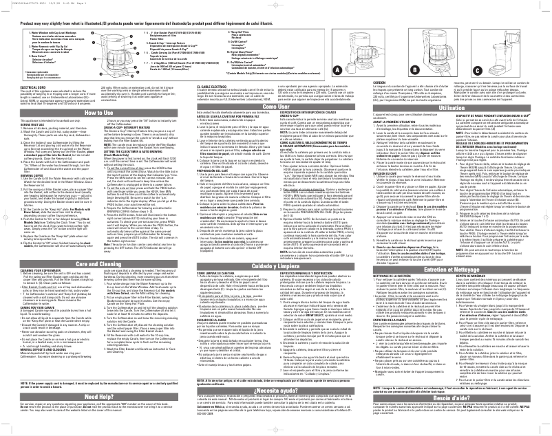 Page 1 of the manual User Manual Black & Decker DCM1375