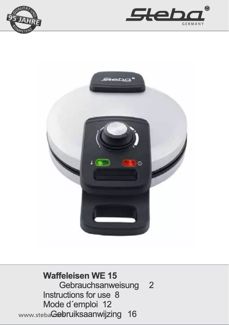 Image de la première page du manuel de l'appareil WE 15