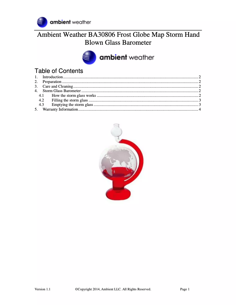 Image de la première page du manuel de l'appareil BA30806