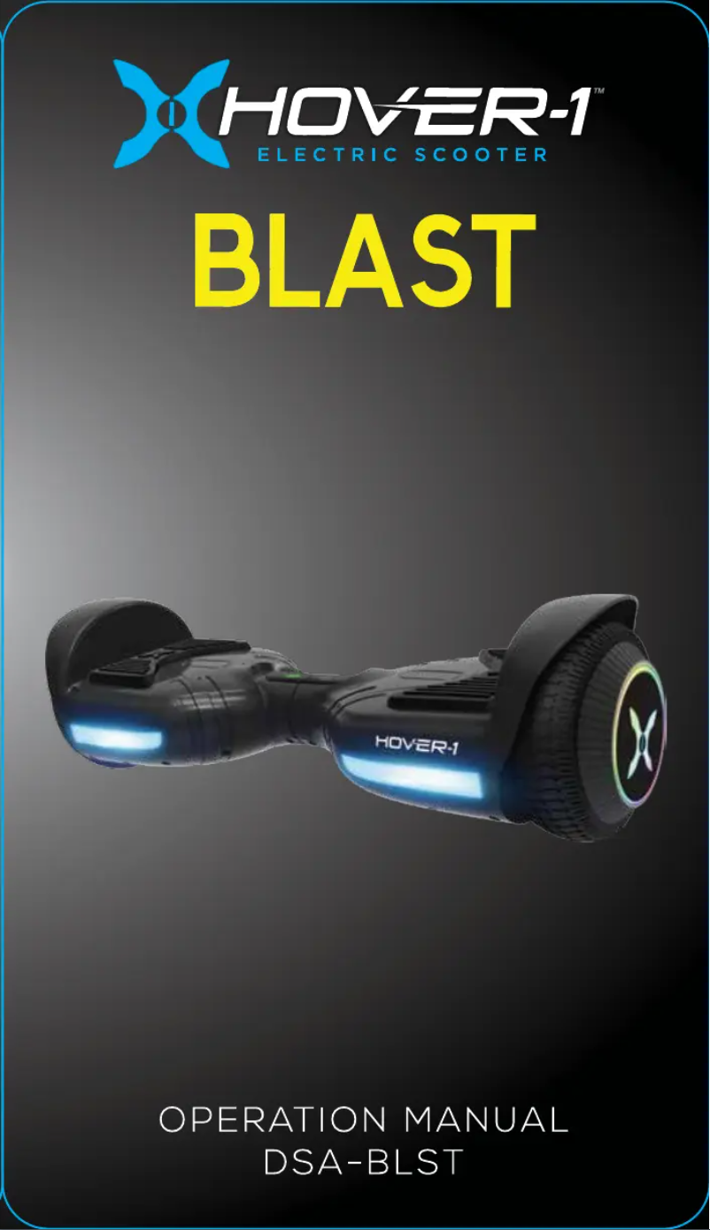 Página 1 del manual Manual de usuario Hover-1 Blast