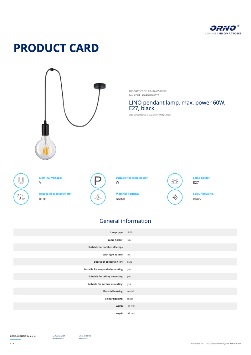 Image de la première page du manuel de l'appareil AD-LD-6358BE27