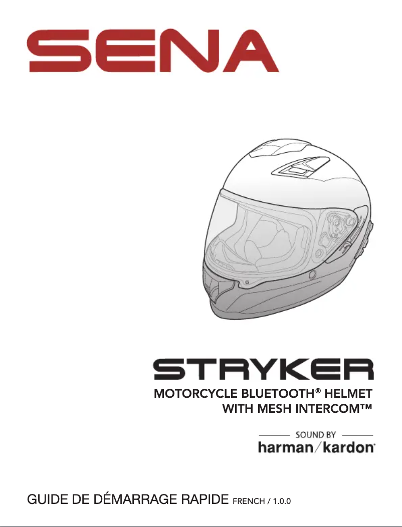 Page n°1 - Guide de démarrage rapide Sena Stryker