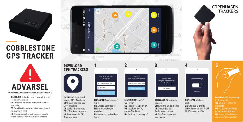 Page n°1 - Manuel utilisateur Cobblestone Copenhagen Tracker