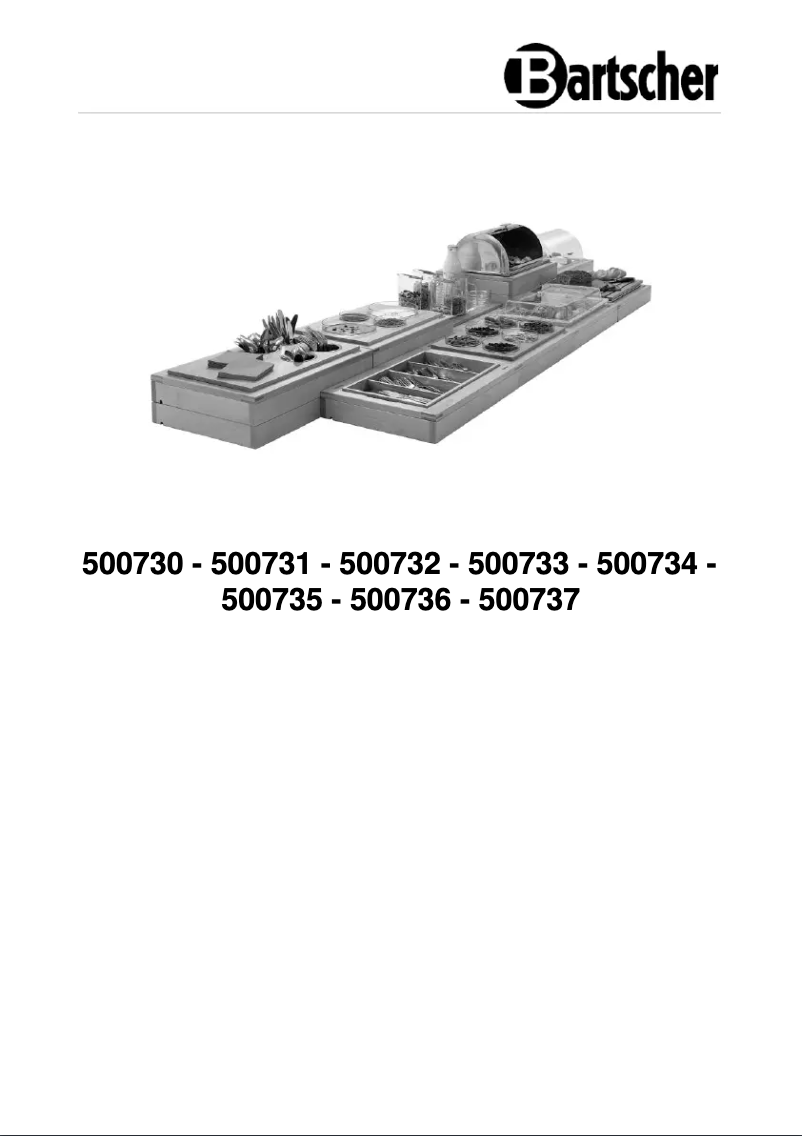 Página 1 del manual Manual de usuario Bartscher BKO4