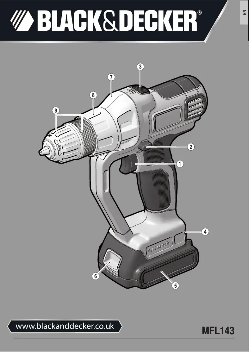 Page 1 de la notice Manuel utilisateur Black & Decker MFL143