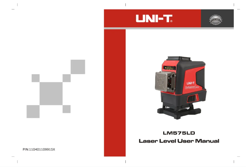 Imagen de la primera página del manual del dispositivo LM575LD