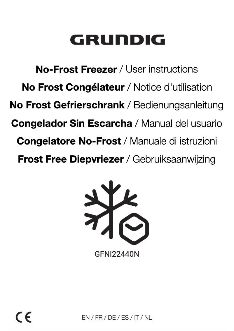 Page n°1 - Manuel utilisateur Grundig GFNI22440N