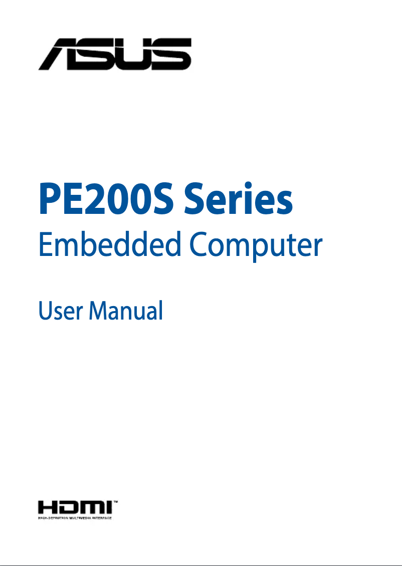 Page n°1 - Manuel utilisateur Asus PE200S