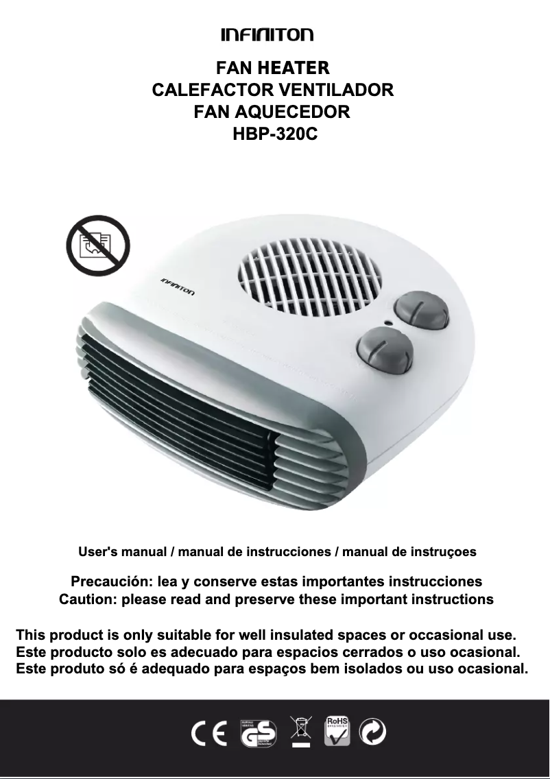 Page n°1 - Manuel utilisateur Infiniton HBP-320C