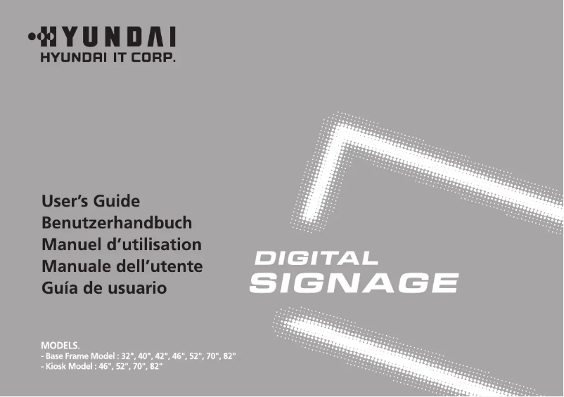 Page 1 de la notice Manuel utilisateur Hyundai D465ML SP