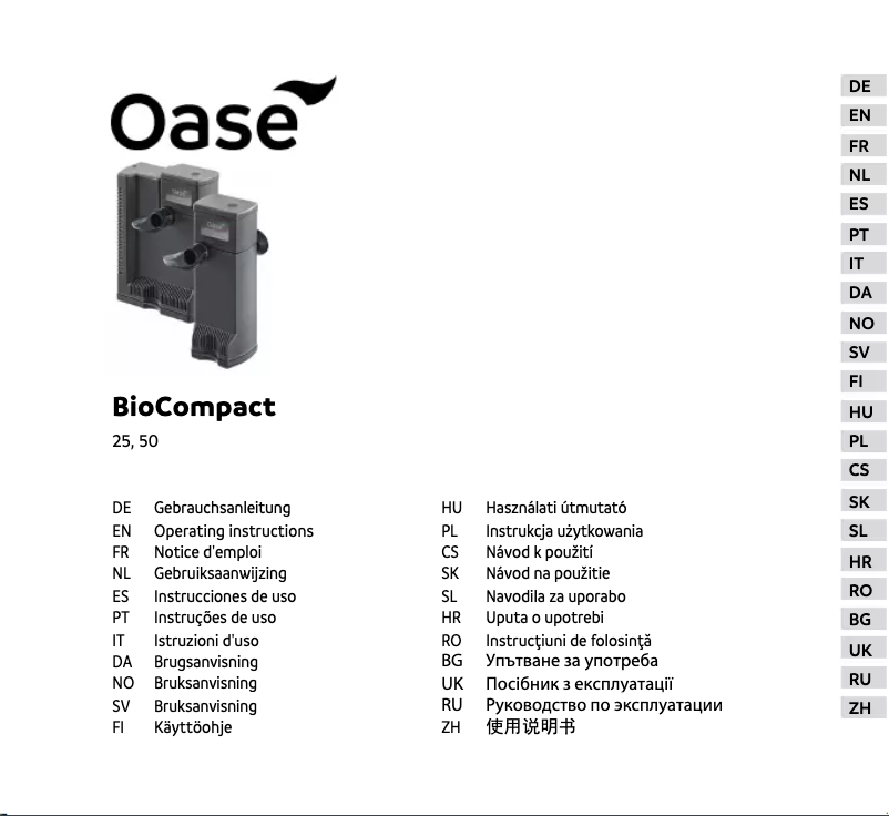 Image de la première page du manuel de l'appareil BioCompact 25