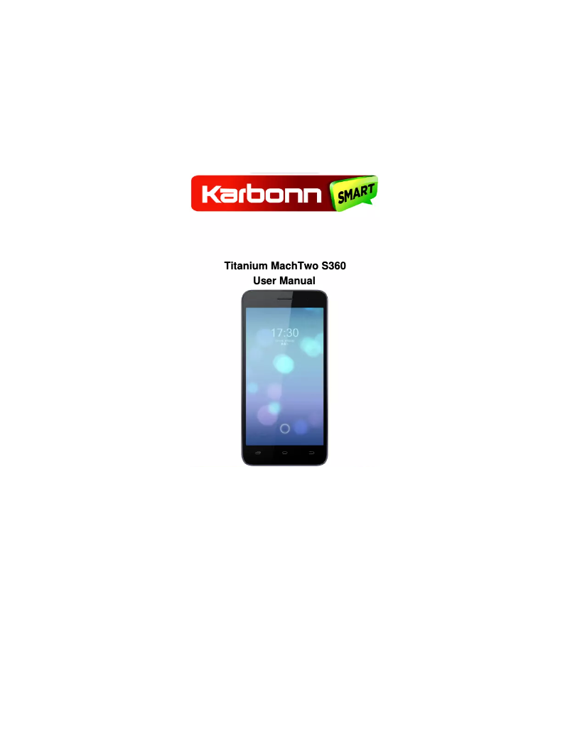Image de la première page du manuel de l'appareil Titanium MachTwo S360