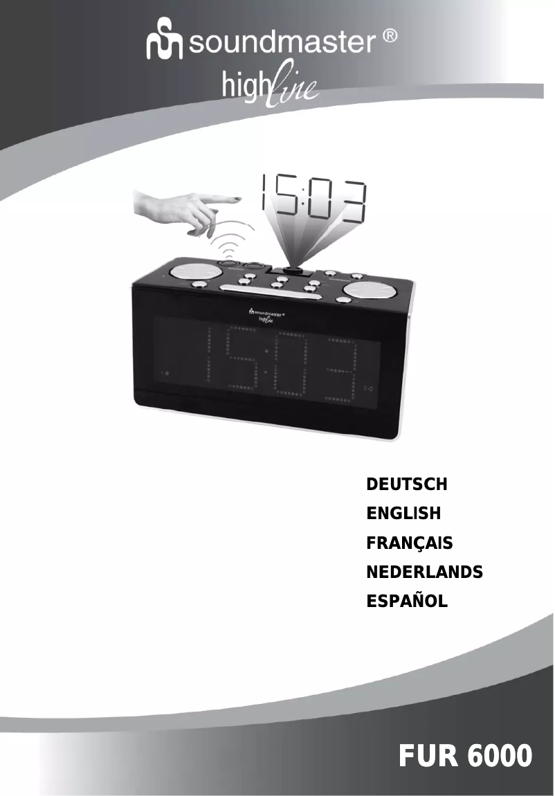 Page 1 de la notice Manuel utilisateur Soundmaster FUR 6000