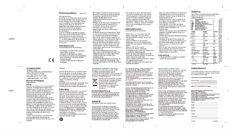 Page 1 de la notice Manuel utilisateur Rex D3-2