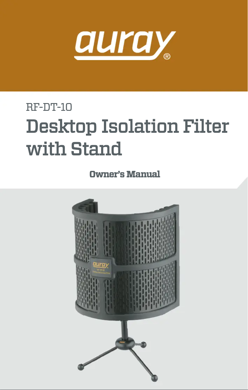 Page 1 de la notice Manuel utilisateur Auray RF-DT-10