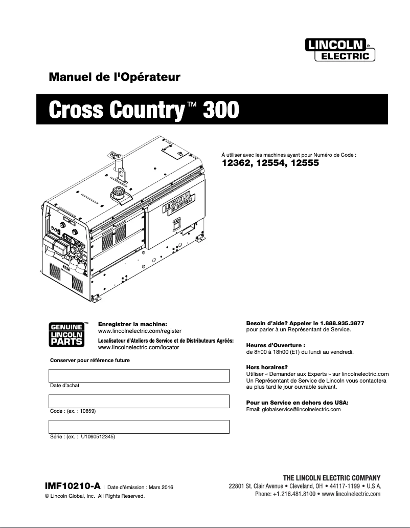 Imagen de la primera página del manual del dispositivo Cross Country 300