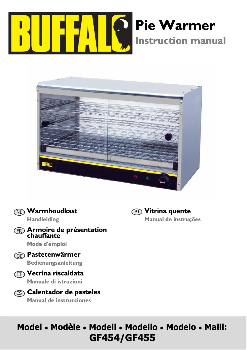 Image de la première page du manuel de l'appareil GF454