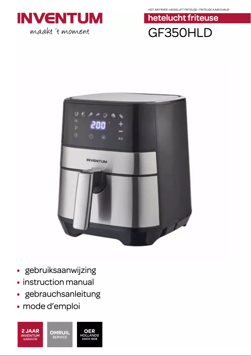 Image de la première page du manuel de l'appareil GF350HLD