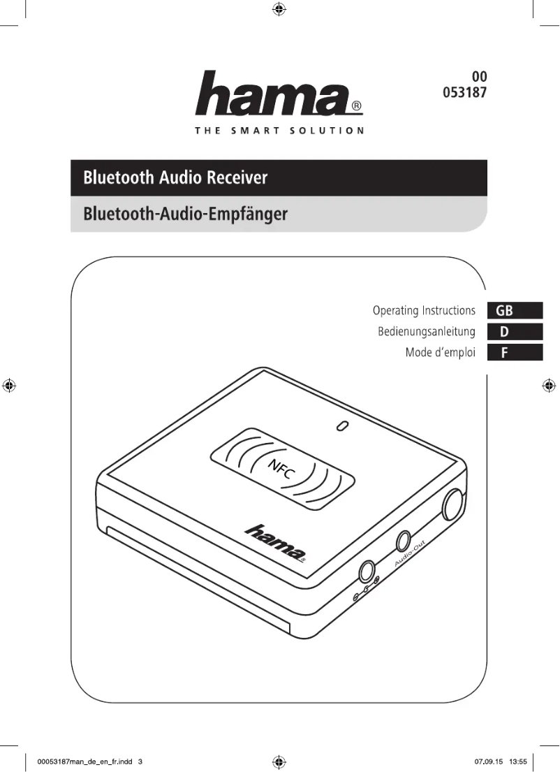 Image de la première page du manuel de l'appareil 00053174