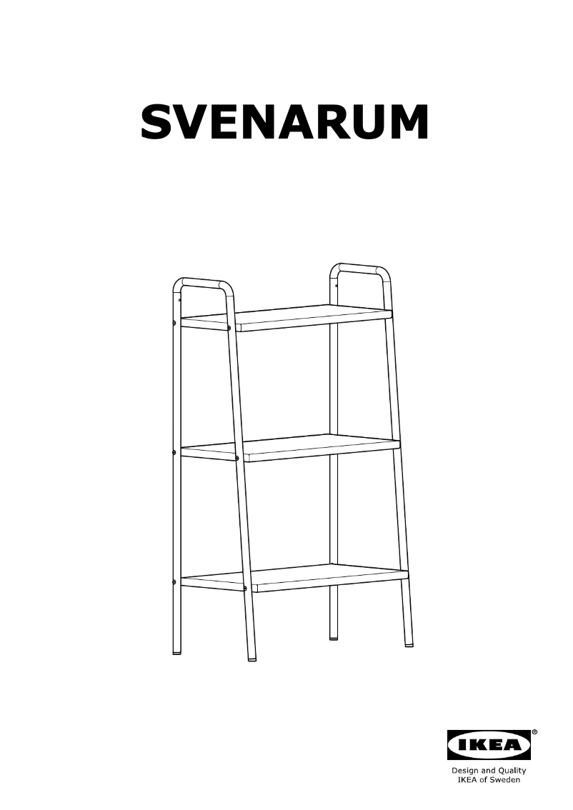 Página 1 del manual Manual de usuario Ikea SVENARUM 305.003.22